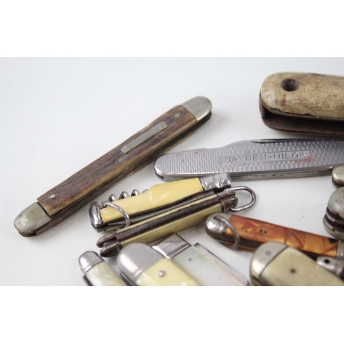 493 - 15 x Vintage Assorted Pocket KNIVES