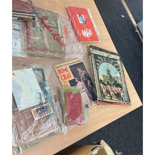 334 - Large selection of Coronation and Royal memorabilia from various dates