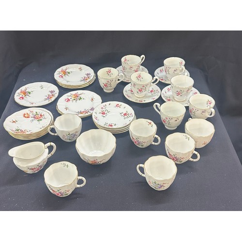 581 - Selection of part tea services to include Royal Crown Derby etc