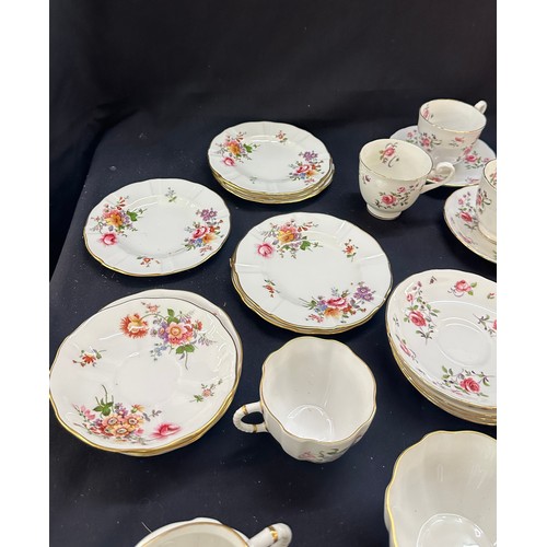 581 - Selection of part tea services to include Royal Crown Derby etc