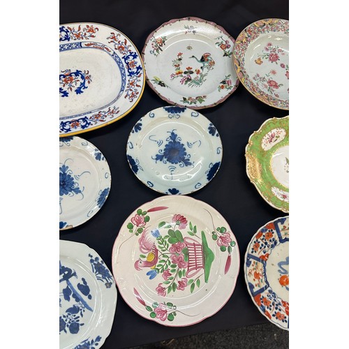 582 - Selection of assorted antique and later plates