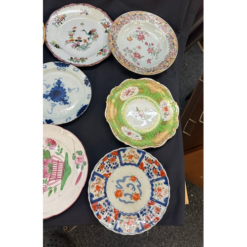 582 - Selection of assorted antique and later plates