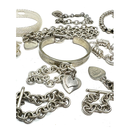 338 - silver plated costume jewellery weight 365g