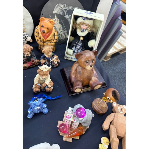 308A - Selection of assorted teddy figures includes souvenir pieces etc