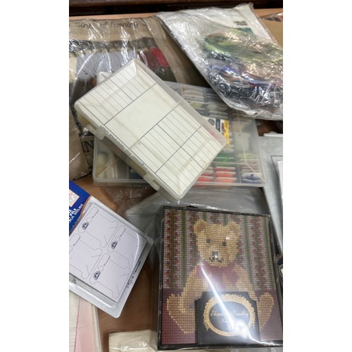 271 - Large selection of assorted knitting patterns, books, wool etc