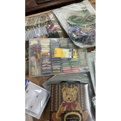 271 - Large selection of assorted knitting patterns, books, wool etc