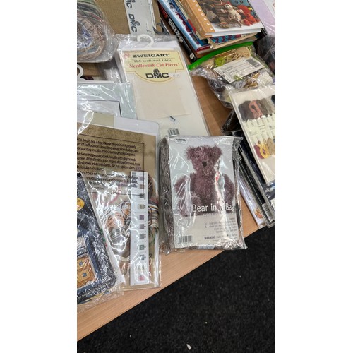 271 - Large selection of assorted knitting patterns, books, wool etc