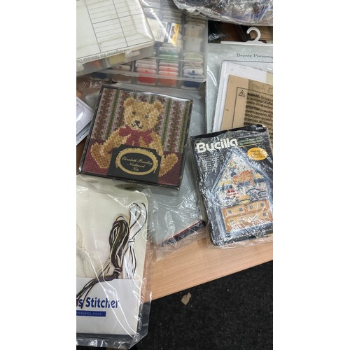 271 - Large selection of assorted knitting patterns, books, wool etc