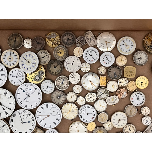 410 - Large quantity of antique & vintage wristwatch & pocket watch movements