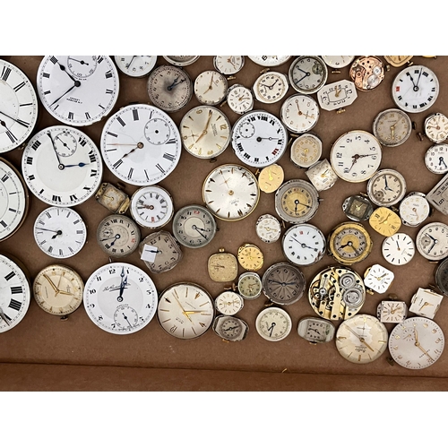 410 - Large quantity of antique & vintage wristwatch & pocket watch movements