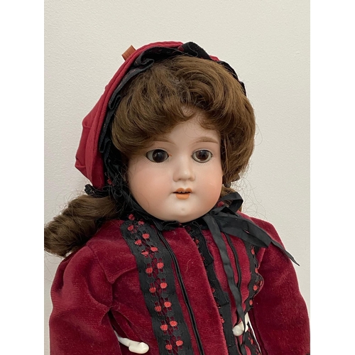 457 - Antique Armand Marseille bisque head doll height 54cm