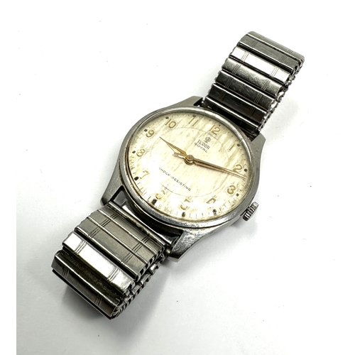 436 - vintage 1960s tudor royal presentation wristwatch s/steel the watch is ticking