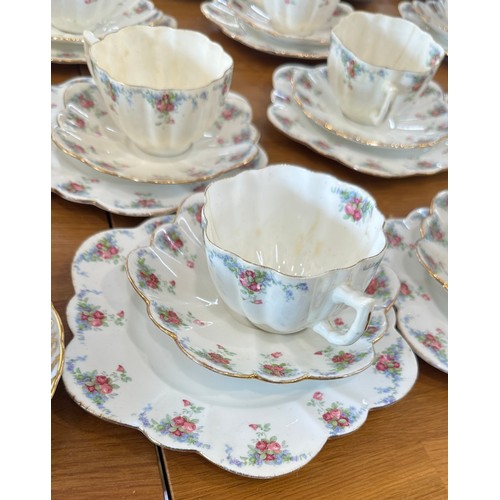 269 - Selection of vintage part tea services and trio sets all A/F