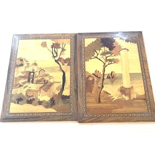 90 - 2 wooden detailed plaques, Height 15 inches, width 11.5 inches