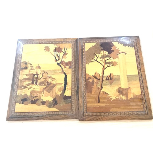 90 - 2 wooden detailed plaques, Height 15 inches, width 11.5 inches