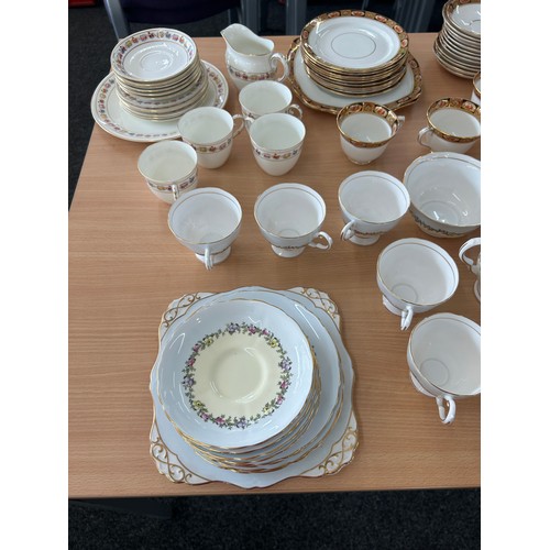 235 - Selection of part tea services to include makers Royal Albert, Royal Standard, Royal Doulton Alison ... 