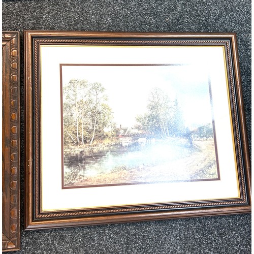 40 - Selection of 6 framed prints, various scenes, largest frame measures approximately Width 28 inches, ... 