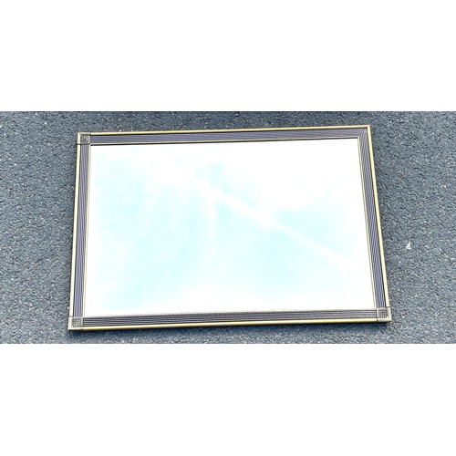 274 - 2 large framed mirrors, largest measures approximately, width 31 inches, Height 44 inches