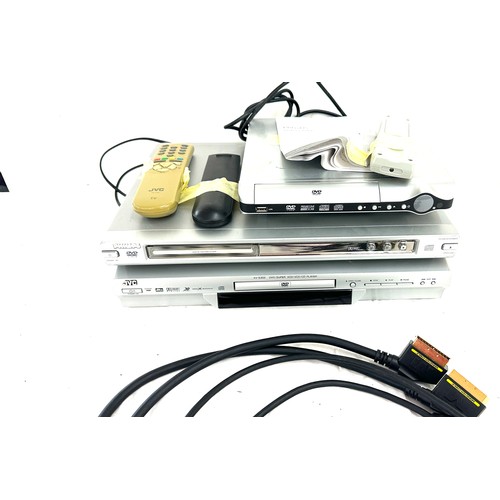 239 - Selection of electrical items to include vintage phones, DVD players to include JVC, Phillips - all ... 