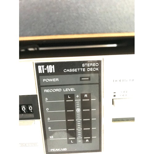 233 - Sharp RP-1010HB turntable, Sharp RT-19101HB cassette deck and a Sharp SA0101HB stereo receiver and a... 