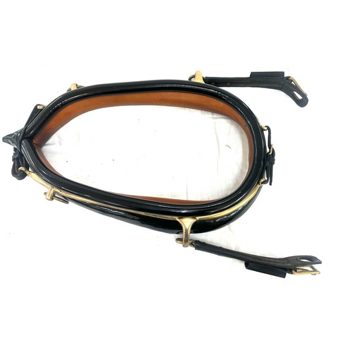 255 - English leather full collar / horse harness