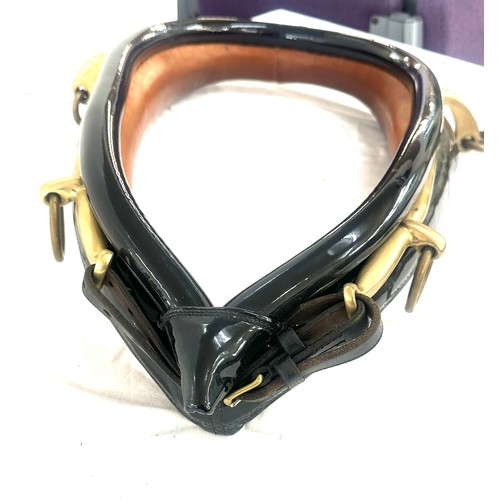 255 - English leather full collar / horse harness