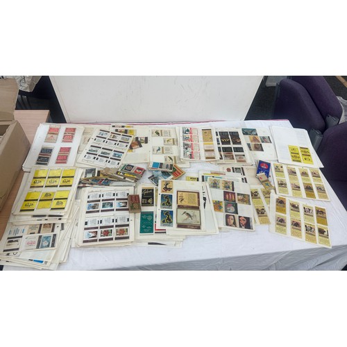 241 - Large collection of matchbox labels, massive lot, removed from albums, many of loose pages.