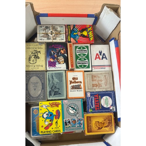 70 - 36 playing cards decks, 1930 to modern, including Disney, Super heroes, base ball stars etc