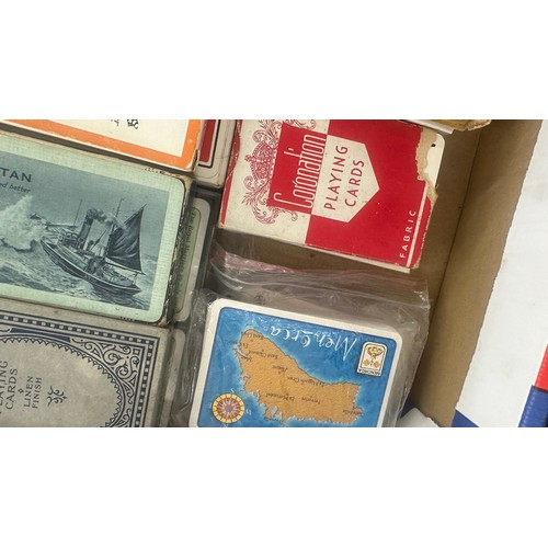 70 - 36 playing cards decks, 1930 to modern, including Disney, Super heroes, base ball stars etc