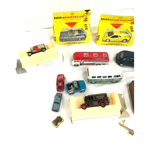 23 - Selection of vintage model toy cars some in original boxes to include SO SPORTS etc