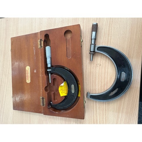 11 - 2 Cased Moore and Wright, 175mm - 200mm and 275-300mm No 971M Micrometers Metric