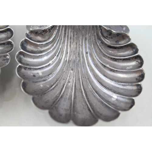 24 - 2 x .925 sterling shell form salt dishes