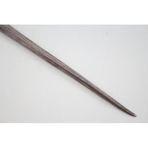 42 - .925 sterling letter opener w/ military crest