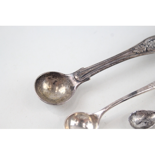 52 - 8 x .925 sterling condiment spoons inc georgian