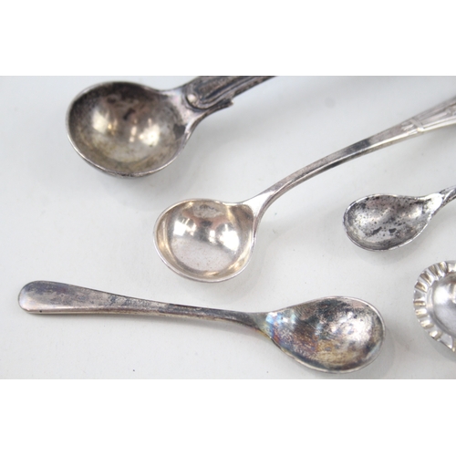 52 - 8 x .925 sterling condiment spoons inc georgian