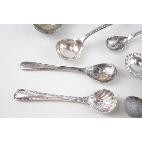 52 - 8 x .925 sterling condiment spoons inc georgian