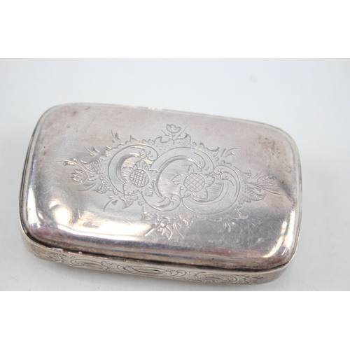 55 - .850 silver snuff box