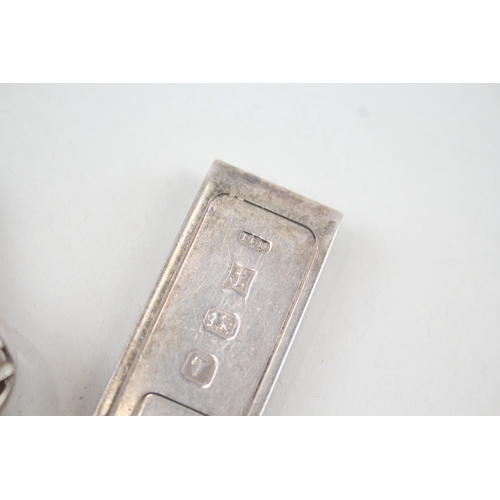 58 - 2 x .925 sterling money clips