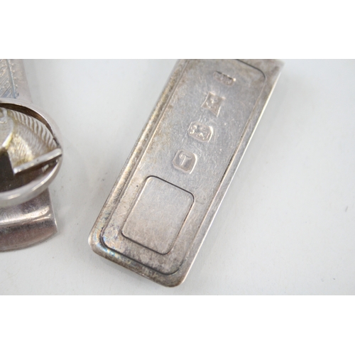 58 - 2 x .925 sterling money clips