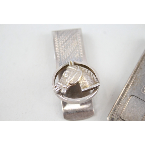 58 - 2 x .925 sterling money clips