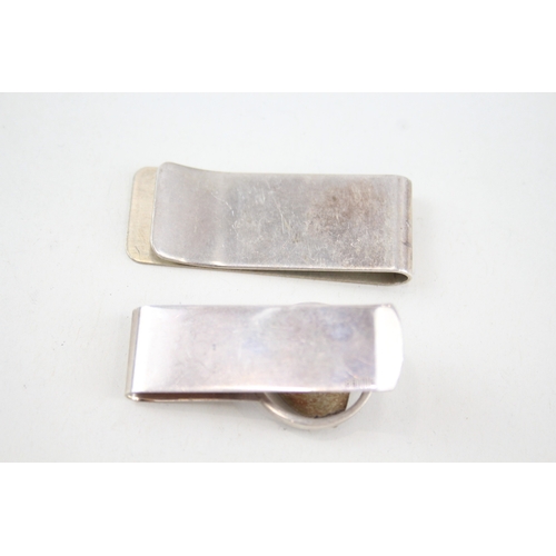 58 - 2 x .925 sterling money clips