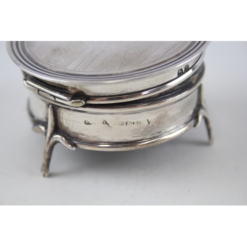 63 - .925 sterling silver trinket / jewellery box