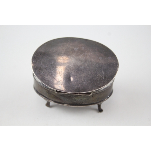 64 - .925 sterling silver trinket / jewellery box