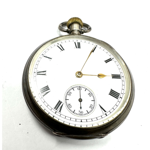 Antique Dennison silver case Waltham traveler open face pocket watch ...