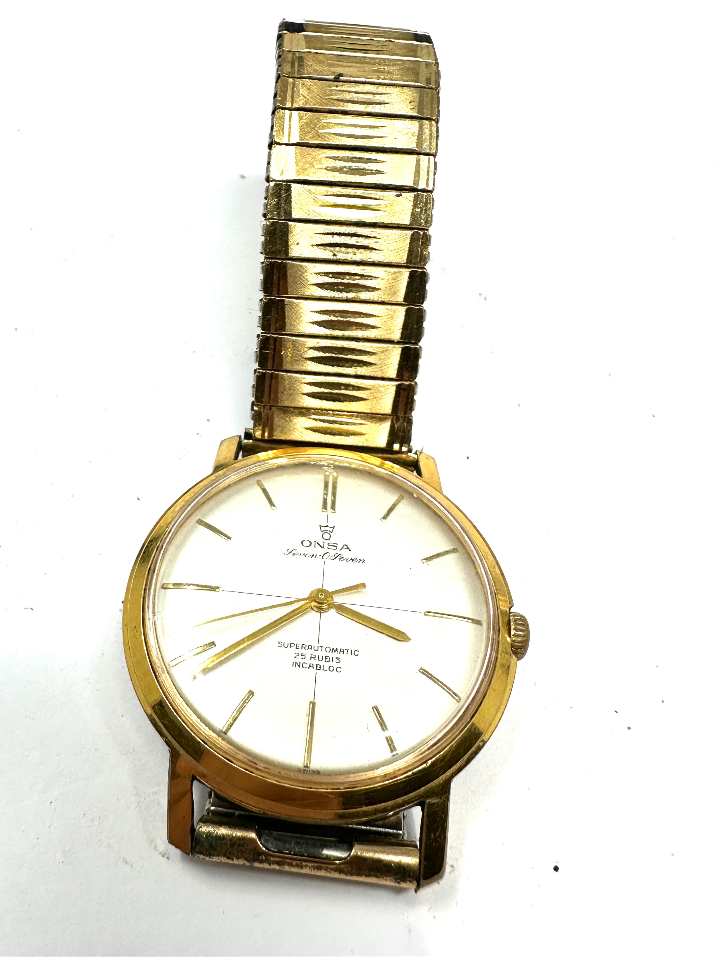 Vintage Onsa seven o seven super automatic 25 jewel gents
