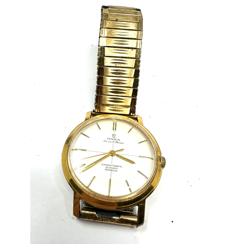 Vintage Onsa seven o seven super automatic 25 jewel gents