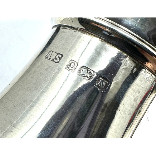 2 - Silver sugar shaker Birmingham silver hallmarks