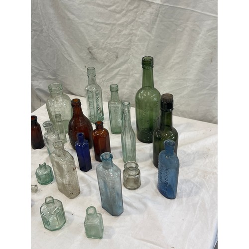 87 - Selection of vintage glass bottles