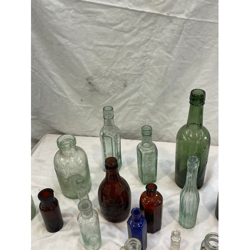 87 - Selection of vintage glass bottles