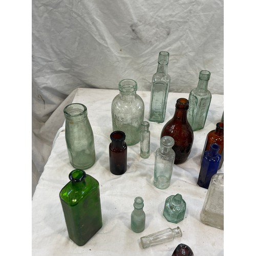 87 - Selection of vintage glass bottles